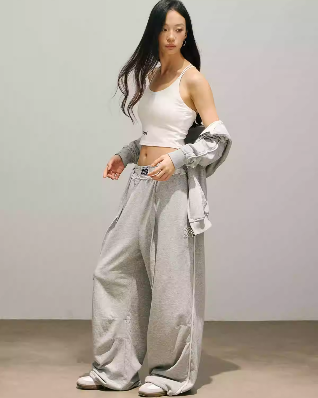 One Point Logo Zip Hoodie/Sweat Pants SMD0007
