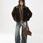 Fur Collar Corduroy Jacket  ACS0351