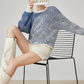Blue Braided Round-Neck Knit FER0368