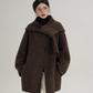 Scarf Design Wool Coat SRS0375