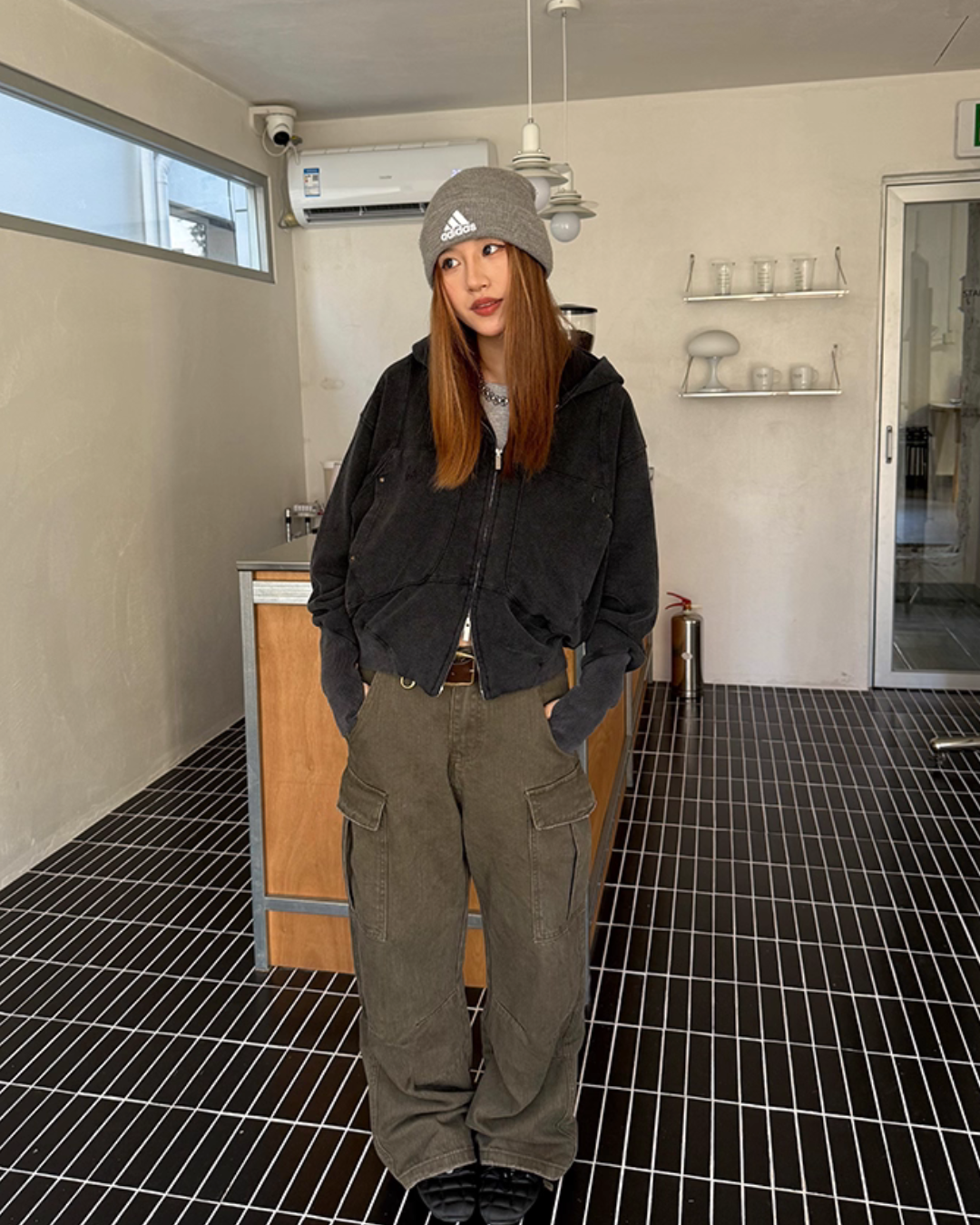 Wide Denim Cargo Pants CYE0052