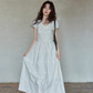 V-Neck Stripe Dress SMS0020