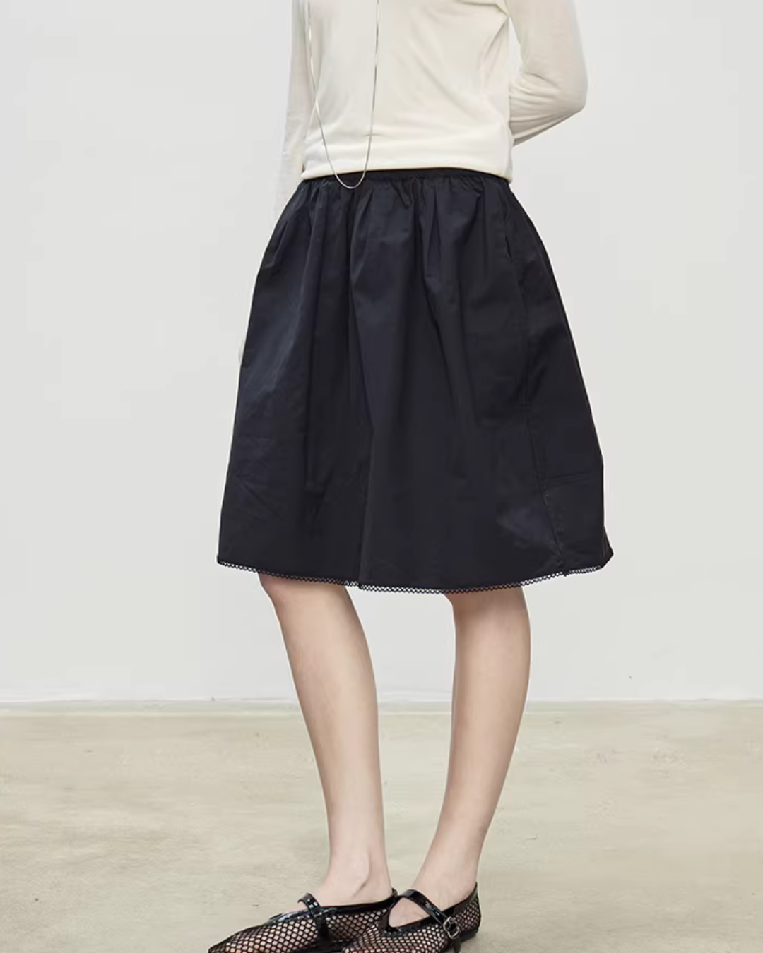 Retro Puffy Half Skirt TEO0006
