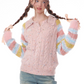 Border Polo Knit Tops ZZF0343