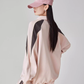 Pink Stand-Collar Sweatshirt / Loose Sweatpants FER0061