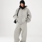 Basic Simple Zip Hoodie / Wide Sweatpants ACS0327