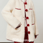 Red Pom-Pom Coat / Red Polka Dot Skirt LLA0575