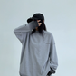 Gradient Loose Long Sleeve Top / Half Pants YLS0885