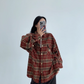Oversized Check Shirt YLS0900