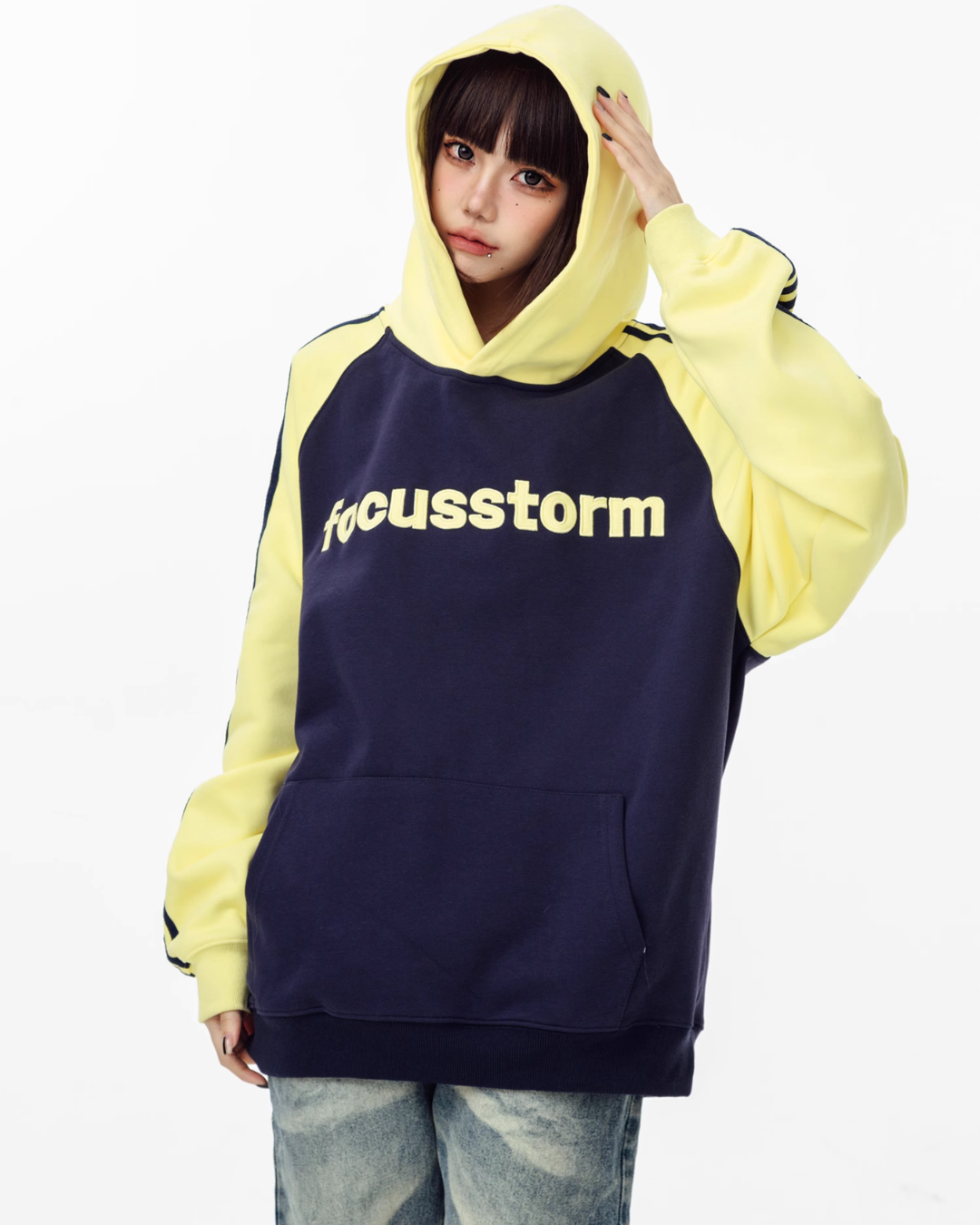 Raglan Sleeve Sweat Hoodie AXN0007