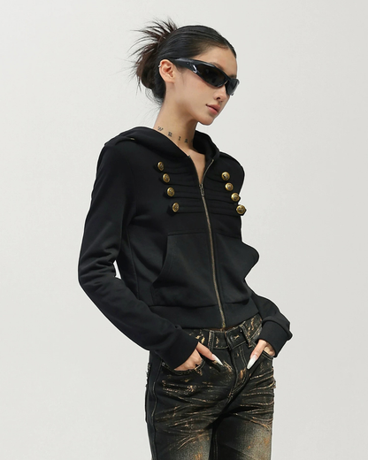 Napoleon Double-Breasted Hoodie Jacket ACS0370