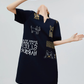 Cat Embroidery Key Neck Dress FER0221