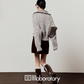 Mixed Color Knit Cardigan/Dark Purple Skirt LLA0580