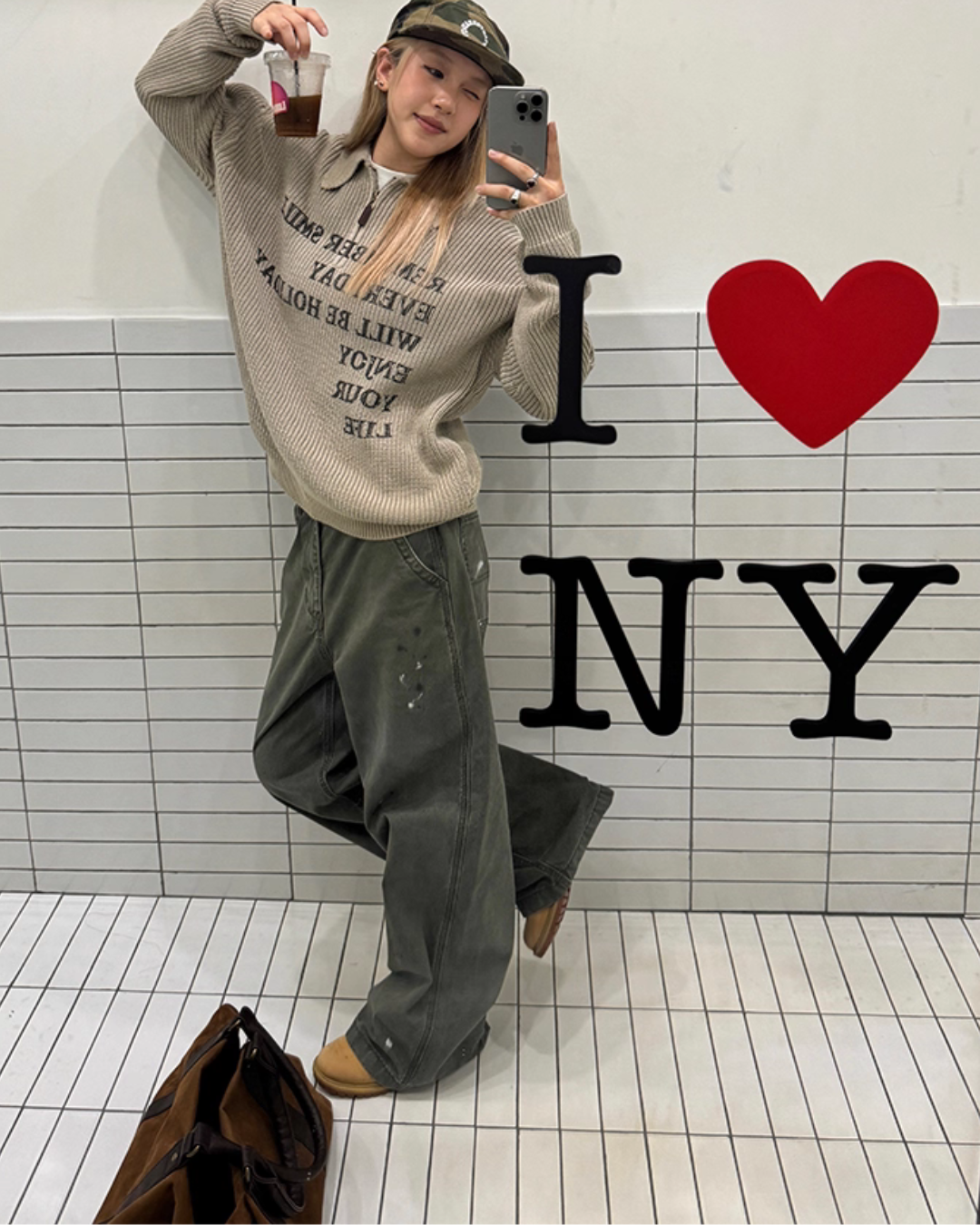 Vintage Ink Splash Cargo Pants CYE0075