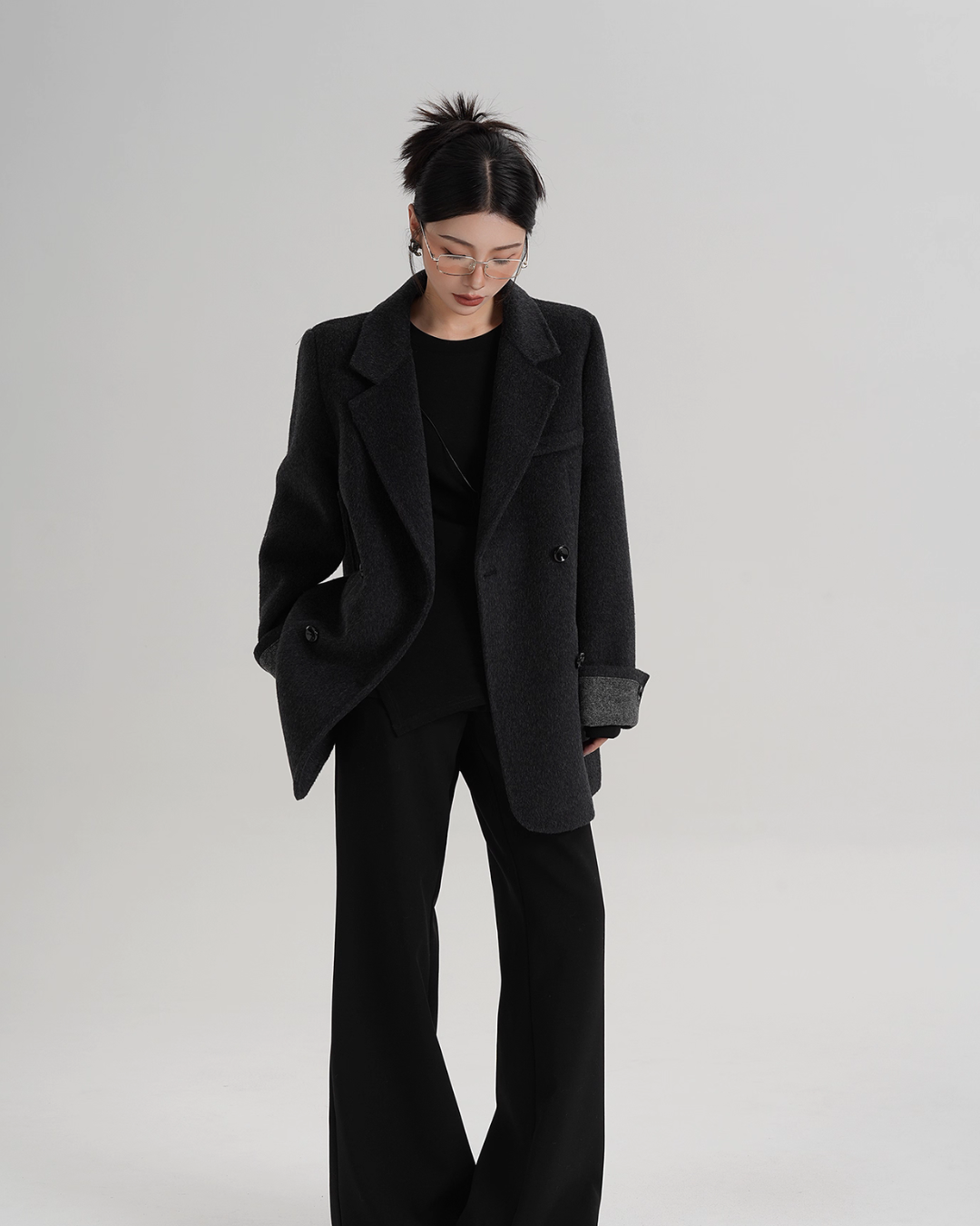 Back Sleeve Wool Blazer SRS0360