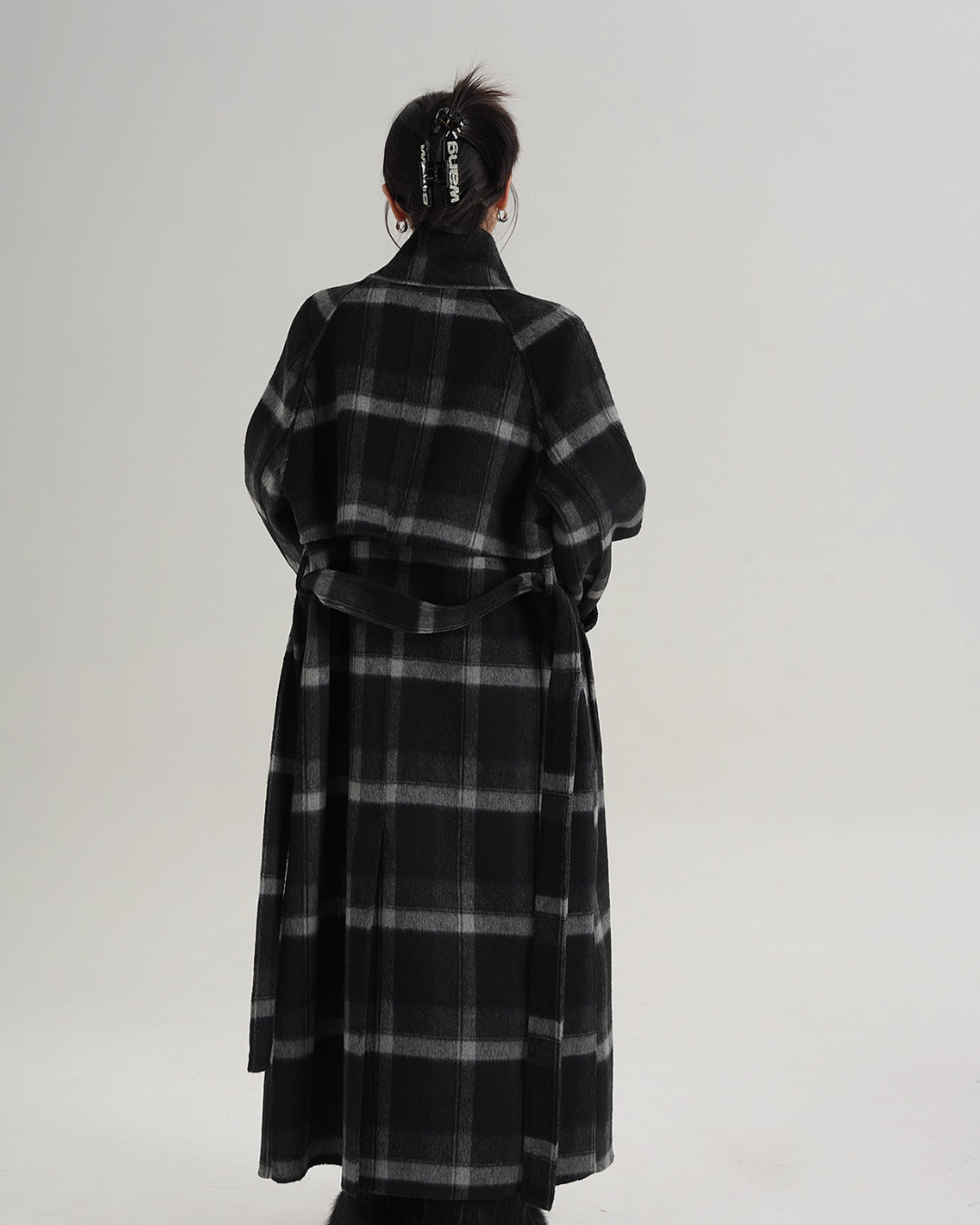 Stand Collar Paid Long Coat SRS0391