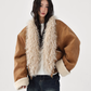 Fake Mouton Suede Coat ACS0356