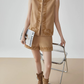 Code Embroidery Sleeveless Vest / Shorts FER0298