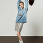 Pearl Light Leopard Long-Sleeve Top/Leopard Skirt LLA0609
