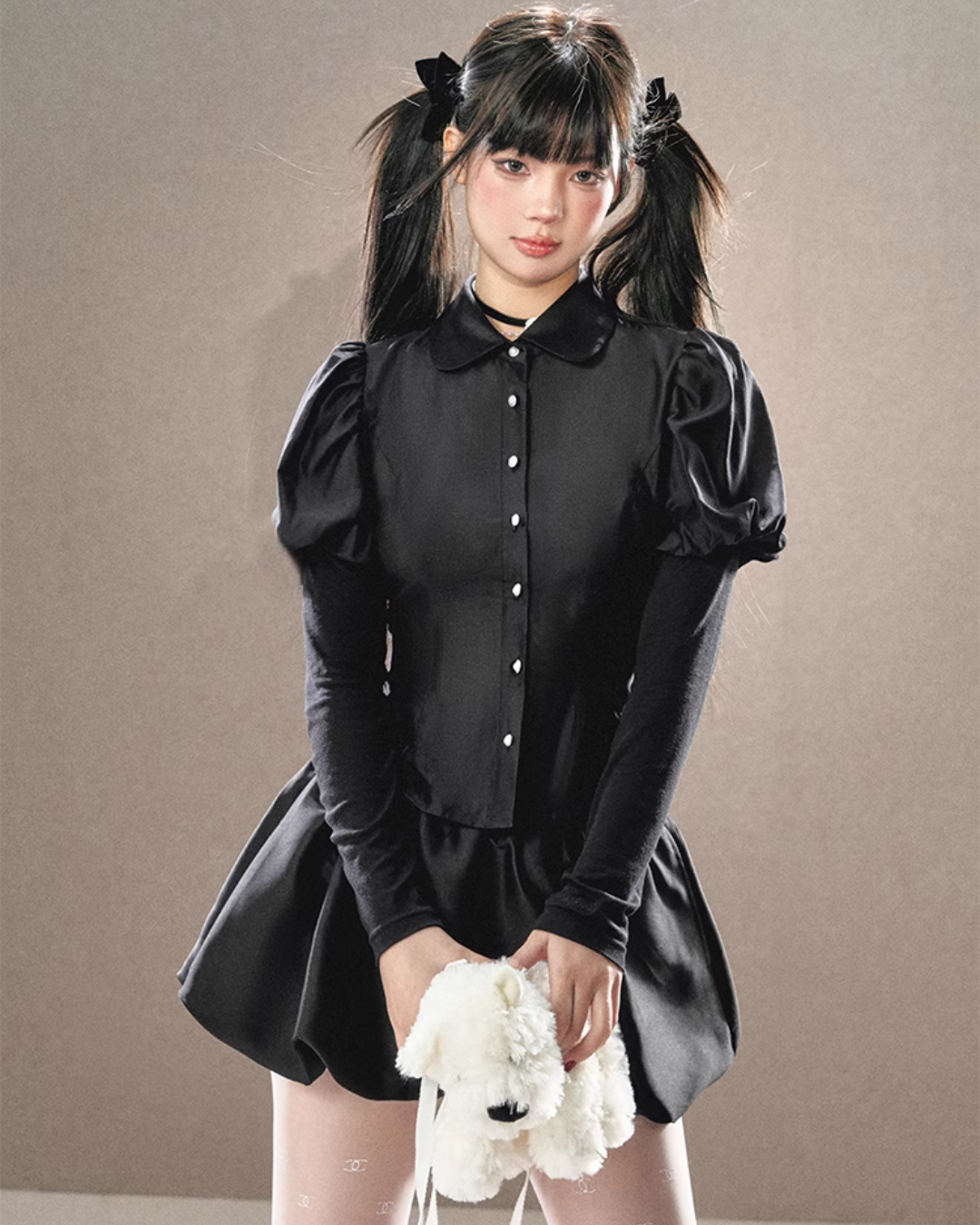 Lolita Bustier & Long Sleeved Shirt & Pumpkin Skirt UNP0011