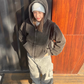 Washed Loose Zip Hoodie CYE0040