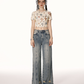 High Waist Wide Leg Denim IMO0061