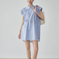Blue Striped Sleeveless Shirt FER0177