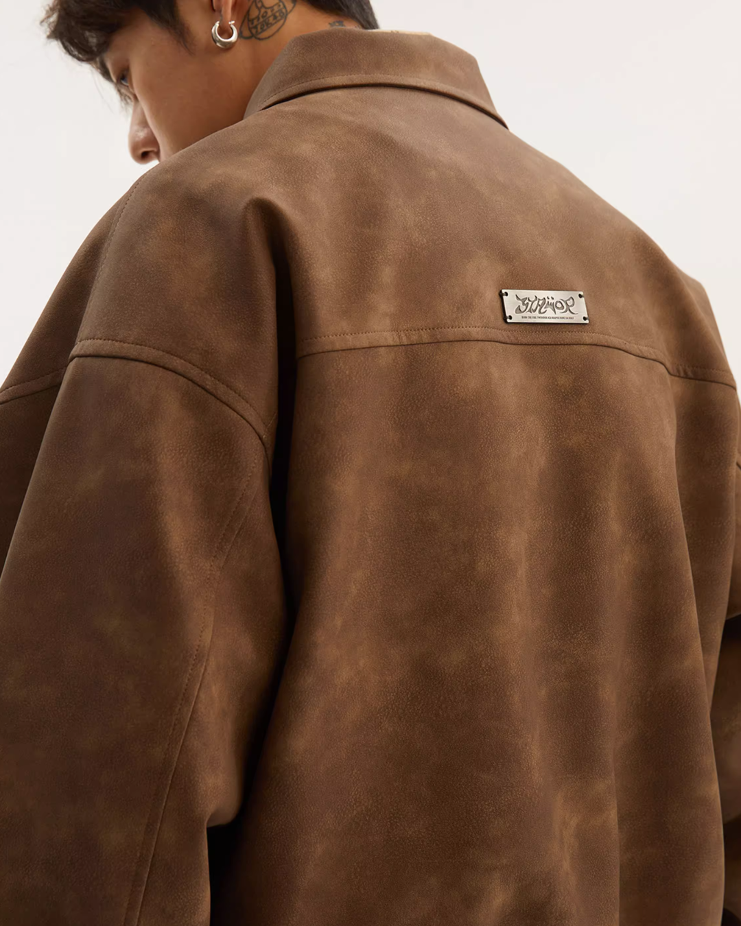 Retro Collar Leather Jacket NDC0001