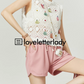 White Round Neck Sleeveless / Pink Shorts LLA0217