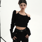 Kashkur Off Shoulder Short Tops SRS0054