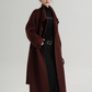 Stand Collar Red Tweed Coat SRS0317