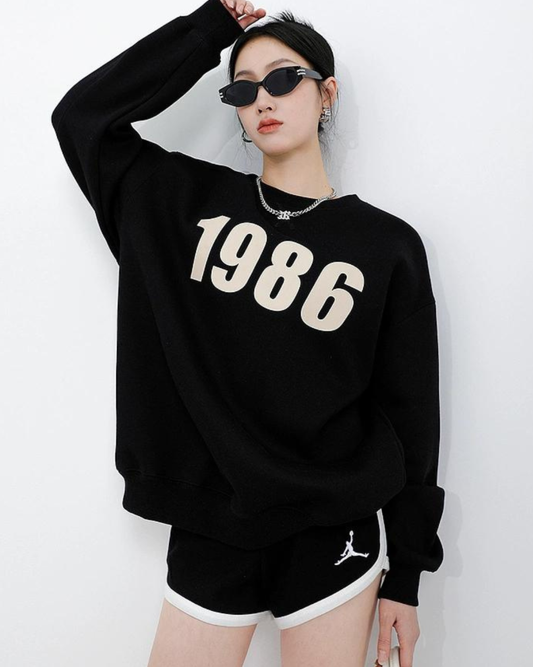 Number Logo Sweat Tops ICM0005