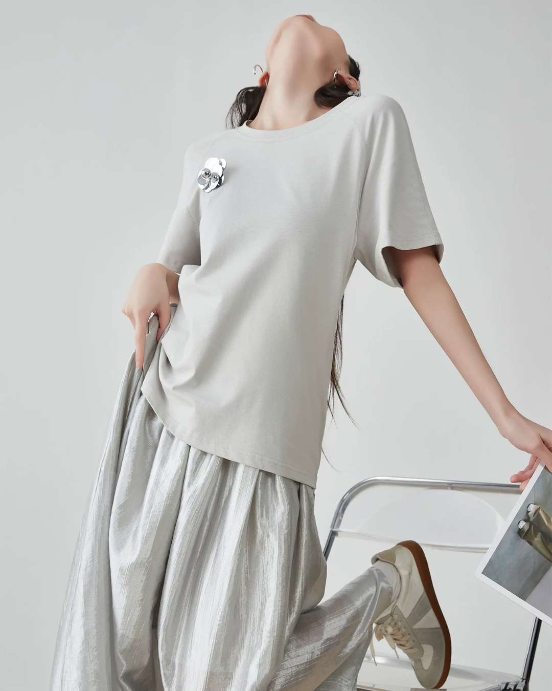 Metallic Silver Docking Dress FER0243