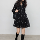 Flower Patterned Flare Dress VAS0146