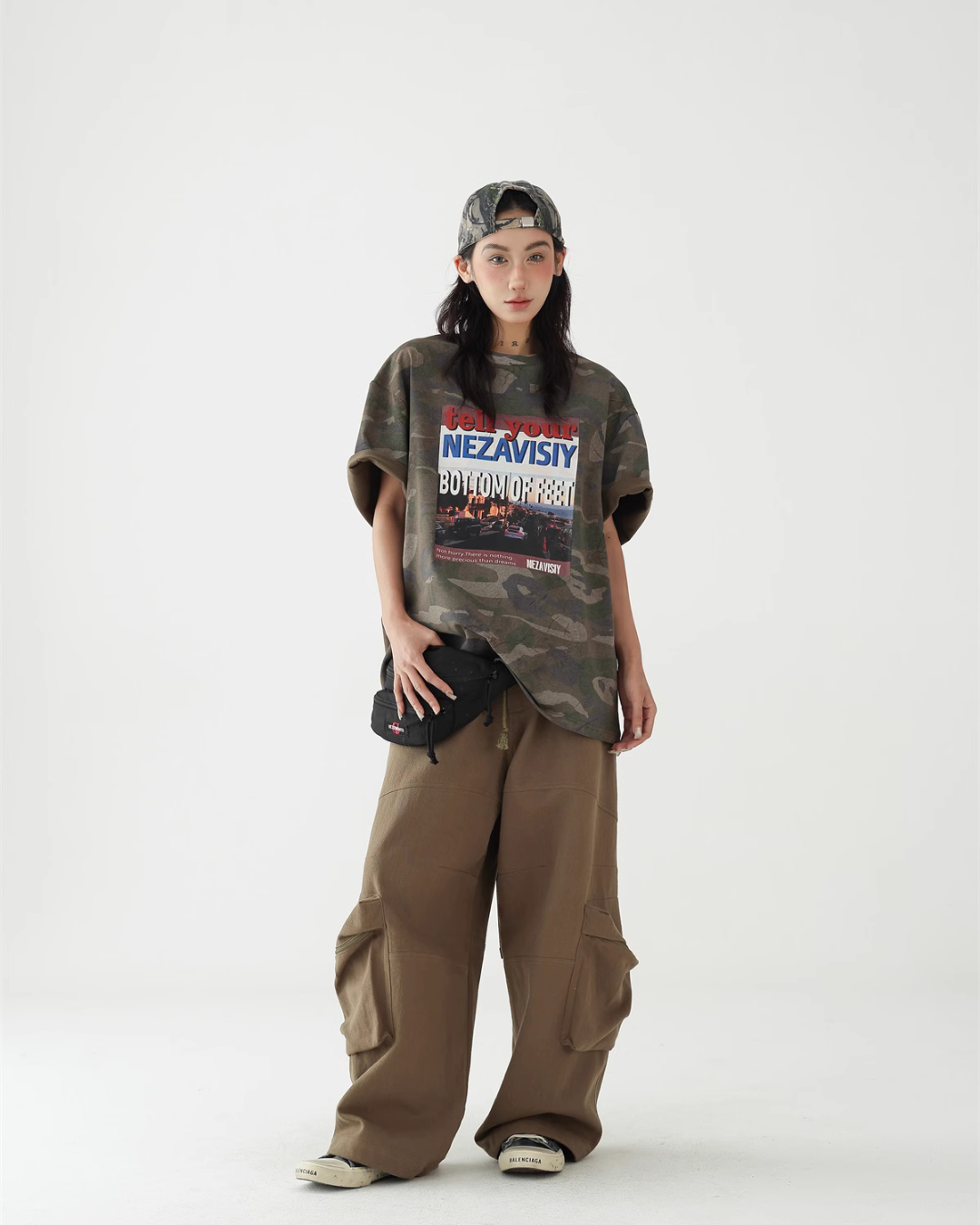 Retro Camouflage Short Sleeve T-Shirt ACS0252
