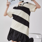 Polo Collar Color-Blocking Dress FER0112