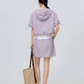 Nylon Hooded Tops / Mini Skirt FER0330