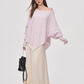 Asymmetrical Off Shoulder Knit Top WEO0025