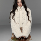 Stand Collar Fluffy Fur Jacket TRK0009