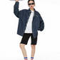 Retro Loose Silhouette Denim Shirt ICM0083
