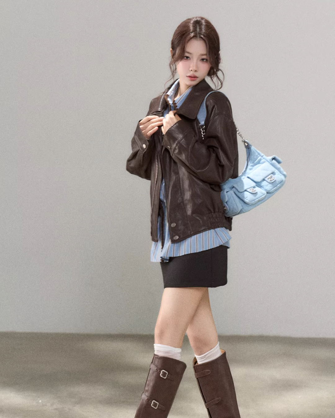 Brown High-End Leather Jacket WDB0014