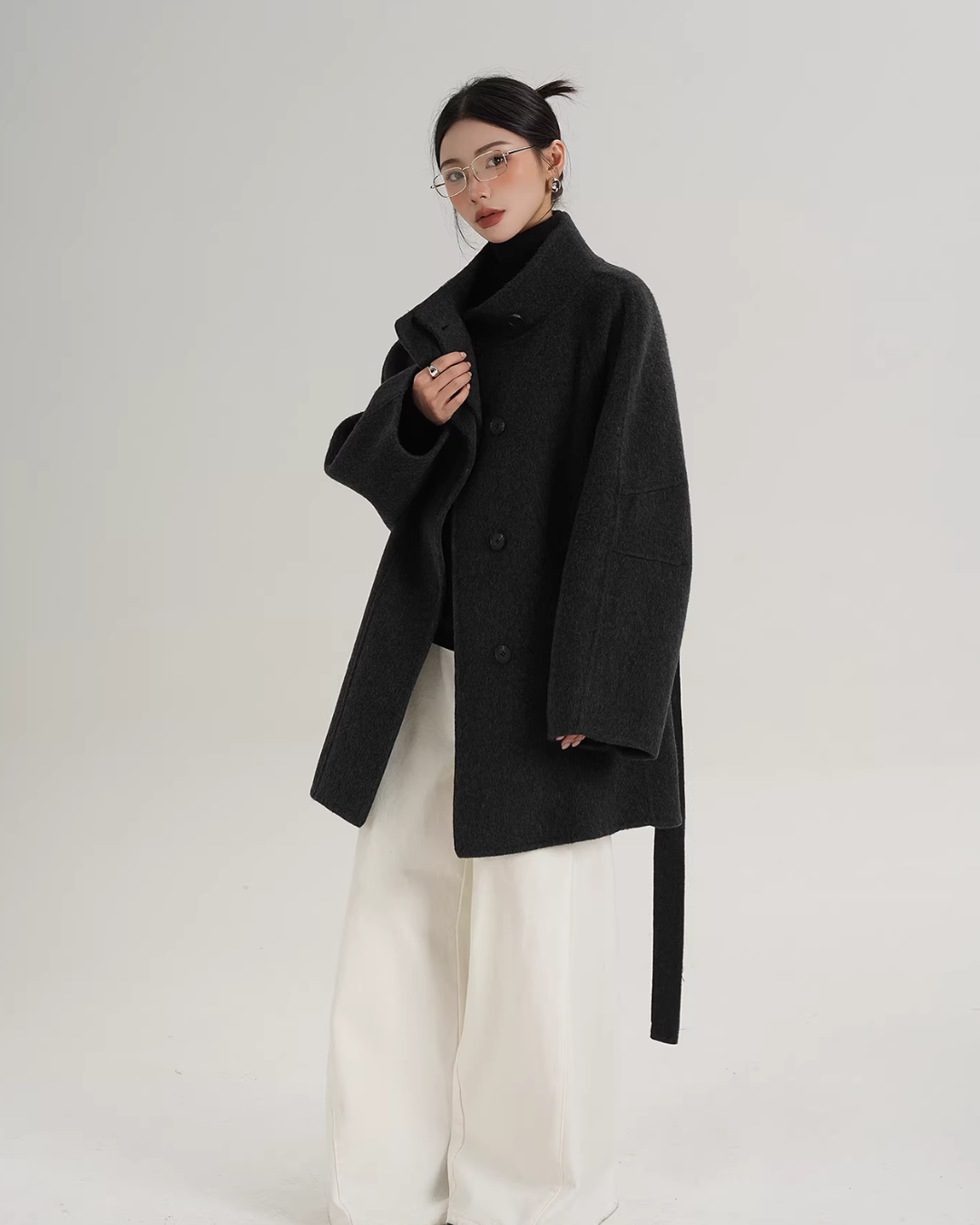 Wool Mid-Length Coat SRS0398