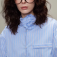 Rose Stripe Loose Shirt TEO0011