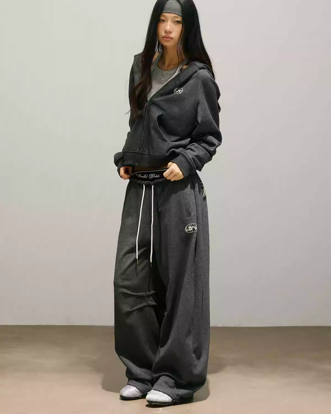 Street Zip Up Hoodie / Double Waist Sweatpants SMD0011