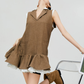 Tailored Collar Vest Dress FER0317