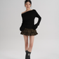 Off-Shoulder Long Sleeve Top SRS0354