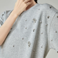 Rhinestone T-shirt Dress FER0124