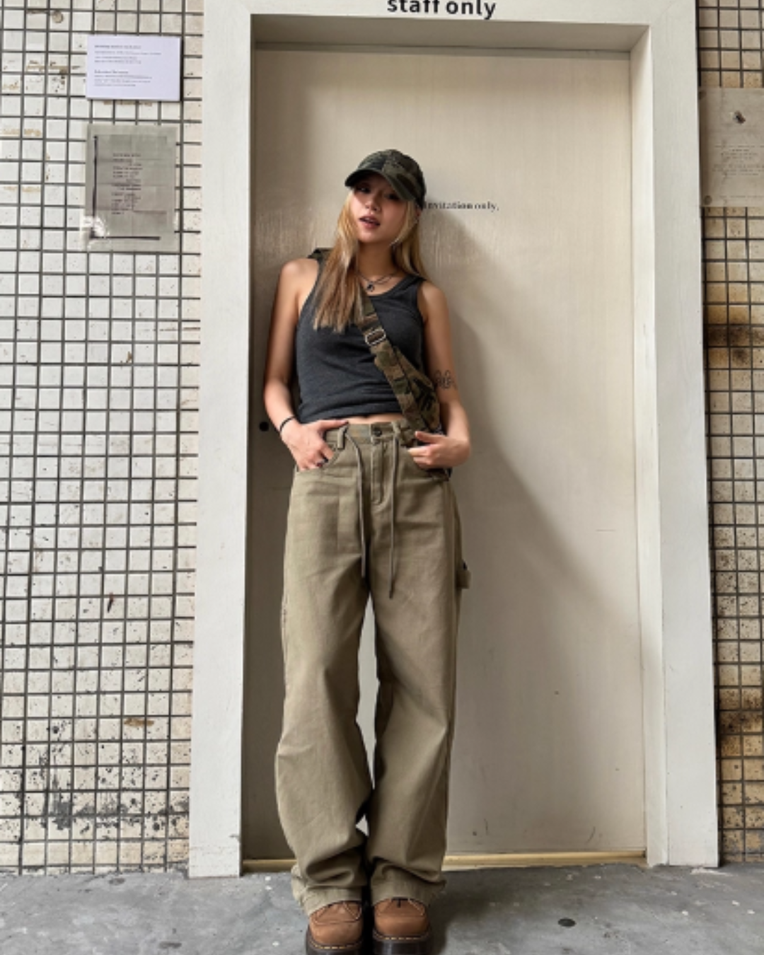 Stree Wide Cargo Pants CYE0074