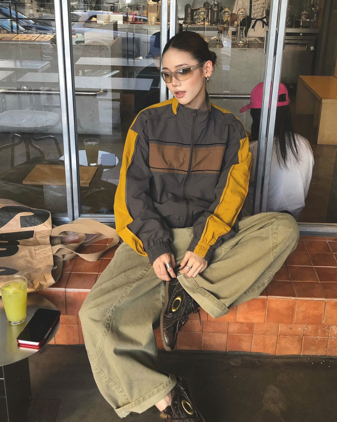 Cropped Color-Block Track Jacket WWP0015