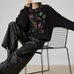 Crew Neck Embroidered Top FER0154